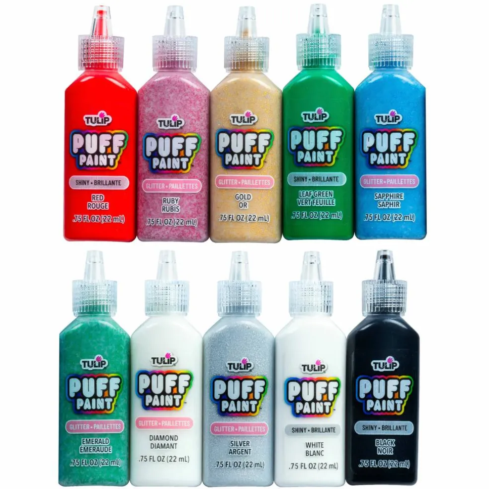 6 Packs: 10 ct. (60 total) Tulip® Glitter Puff Paint Set