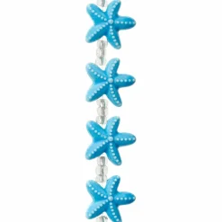 12 Packs: 9 ct. (108 total) Turquoise Starfish Ceramic Beads, 18mm by Bead Landing™