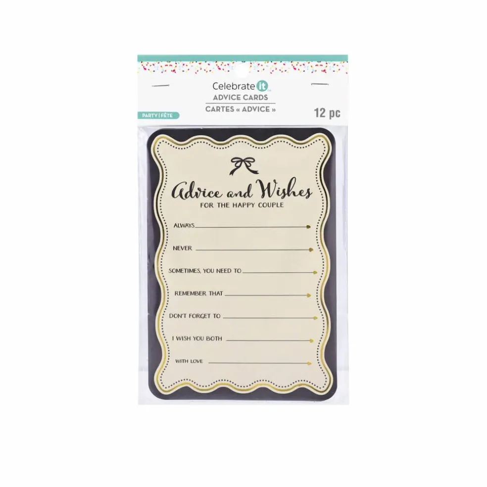 12 Packs: 12 ct. (144 total) Wedding Advice Cards by Celebrate It™