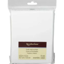 12 Packs: 10 ct. (120 total) White Cards & Envelopes by Recollections™, 4.25