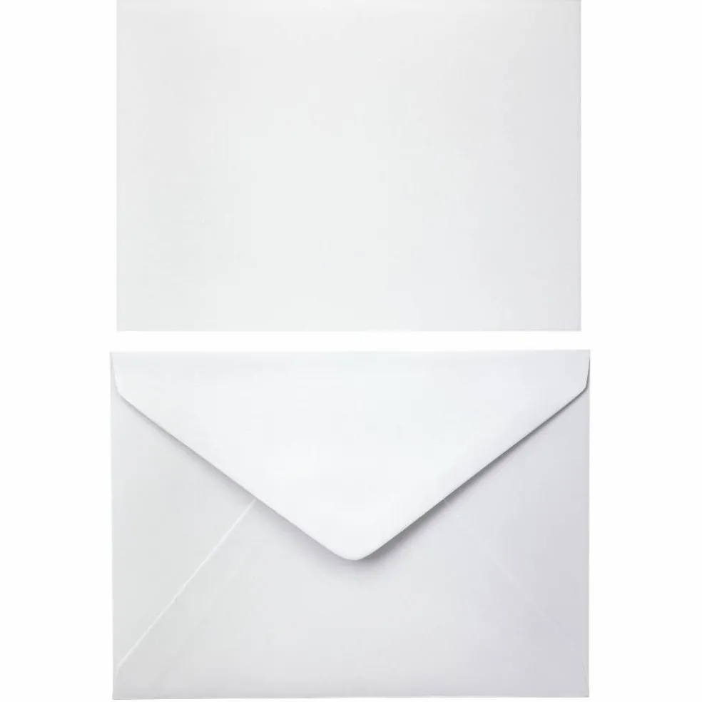 12 Packs: 10 ct. (120 total) White Cards & Envelopes by Recollections™, 5" x 7"