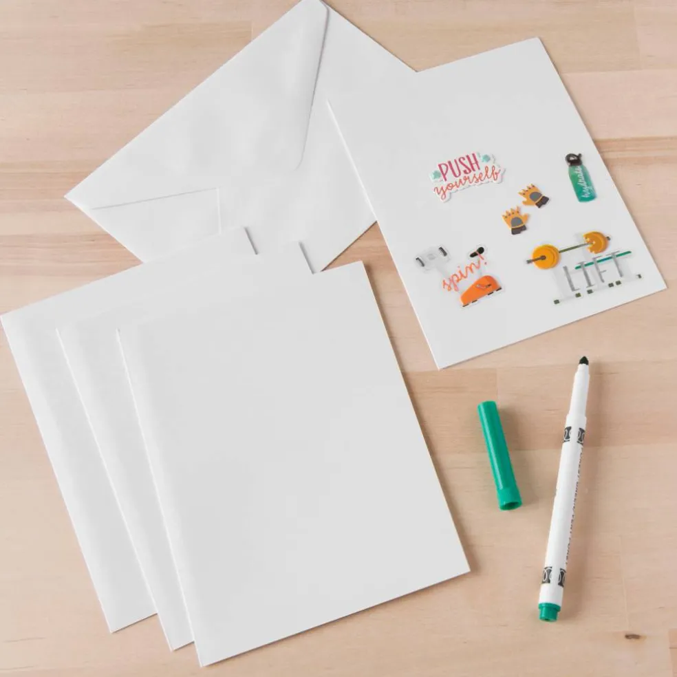 12 Packs: 10 ct. (120 total) White Cards & Envelopes by Recollections™, 5" x 7"