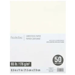 12 Packs: 50 ct. (600 total) White Dove 8.5" x 11" Cardstock Paper by Recollections™