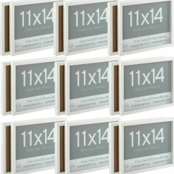 9 Packs: 2 ct. (18 total) White Fundamentals 11" x 14" Display Case by Studio Décor®