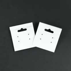12 Packs: 75 ct. (900 total) White Paper Earring Cards by Bead Landing™