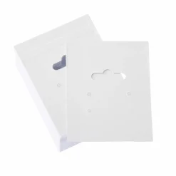 12 Packs: 75 ct. (900 total) White Paper Earring Cards by Bead Landing™