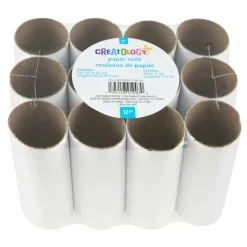 24 Packs: 12 ct. (288 total) White Paper Roll Tubes by Creatologyâ„¢