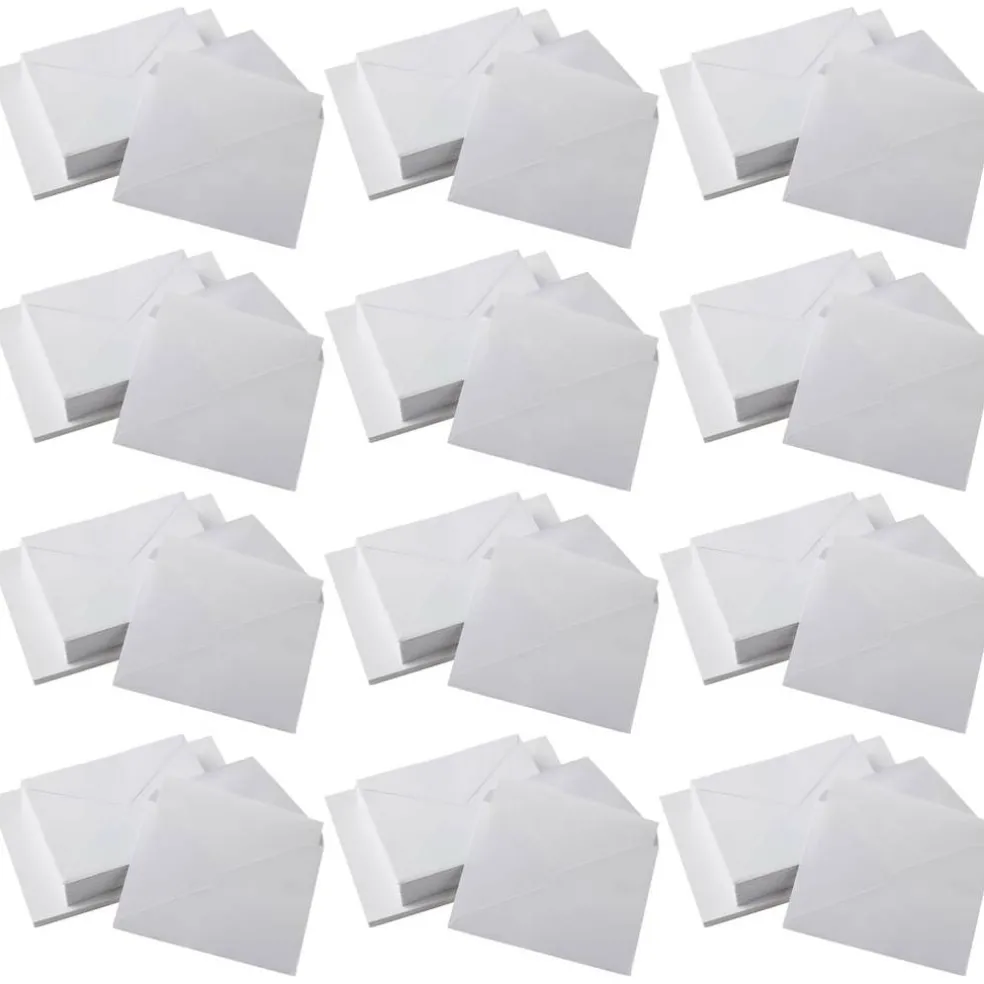 12 Packs: 50 ct. (600 total) 5" x 6.5" Cards & Envelopes by Recollections™