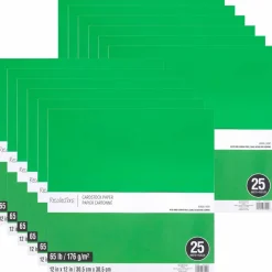 12 Packs: 25 ct. (300 total) 12" x 12" Cardstock Paper by Recollectionsâ„¢