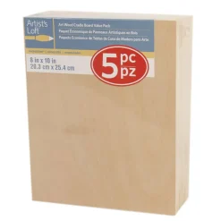 6 Packs: 5 ct. (30 total) 8" x 10" Cradled Wood Painting Panels by Artist's Loft™ Necessities™