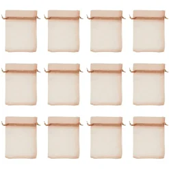 12 Packs: 12 ct. (144 total) 3" x 4" Gold Organza Favor Bags by Celebrate Itâ„¢