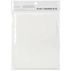 12 Packs: 10 ct. (120 total) 5" x 7" Ivory Flat Cards & Envelopes by Recollections™