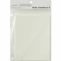 12 Packs: 10 ct. (120 total) 4.25" x 5.5" Ivory Flat Cards & Envelopes by Recollections™