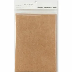 12 Packs: 10 ct. (120 total) 5" x 7" Kraft Folded Cards & Envelopes by Recollections™