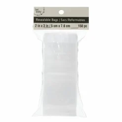 12 Packs: 150 ct. (1,800 total)  2" x 3" Resealable Zip Bags by Bead Landing™