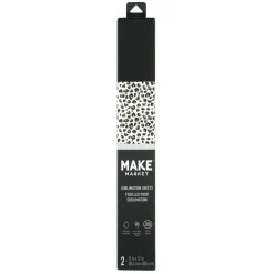 6 Packs: 2 ct. (12 total) 12" x 12" Snow Leopard & Black Sublimation Sheets by Make Market®