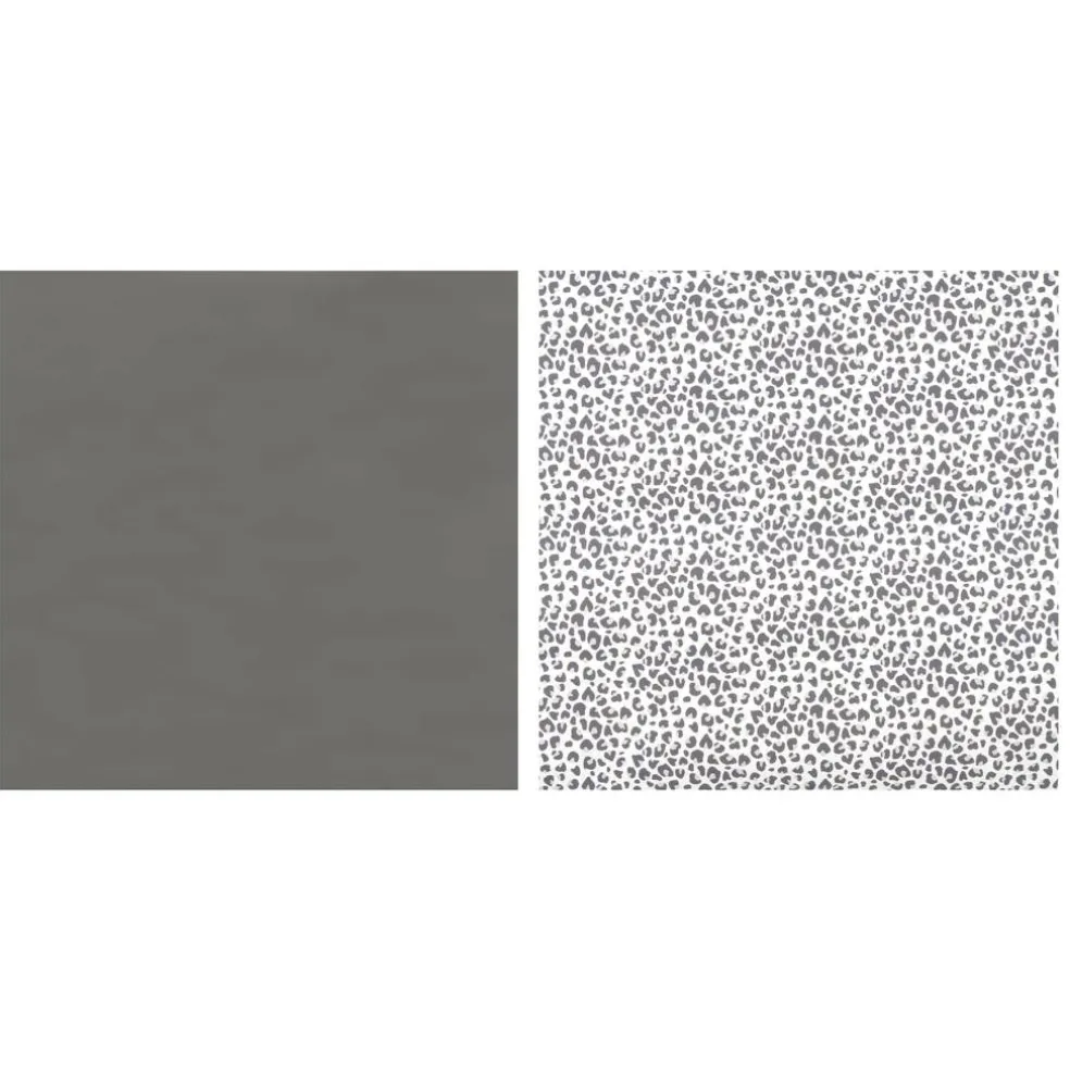 6 Packs: 2 ct. (12 total) 12" x 12" Snow Leopard & Black Sublimation Sheets by Make Market®