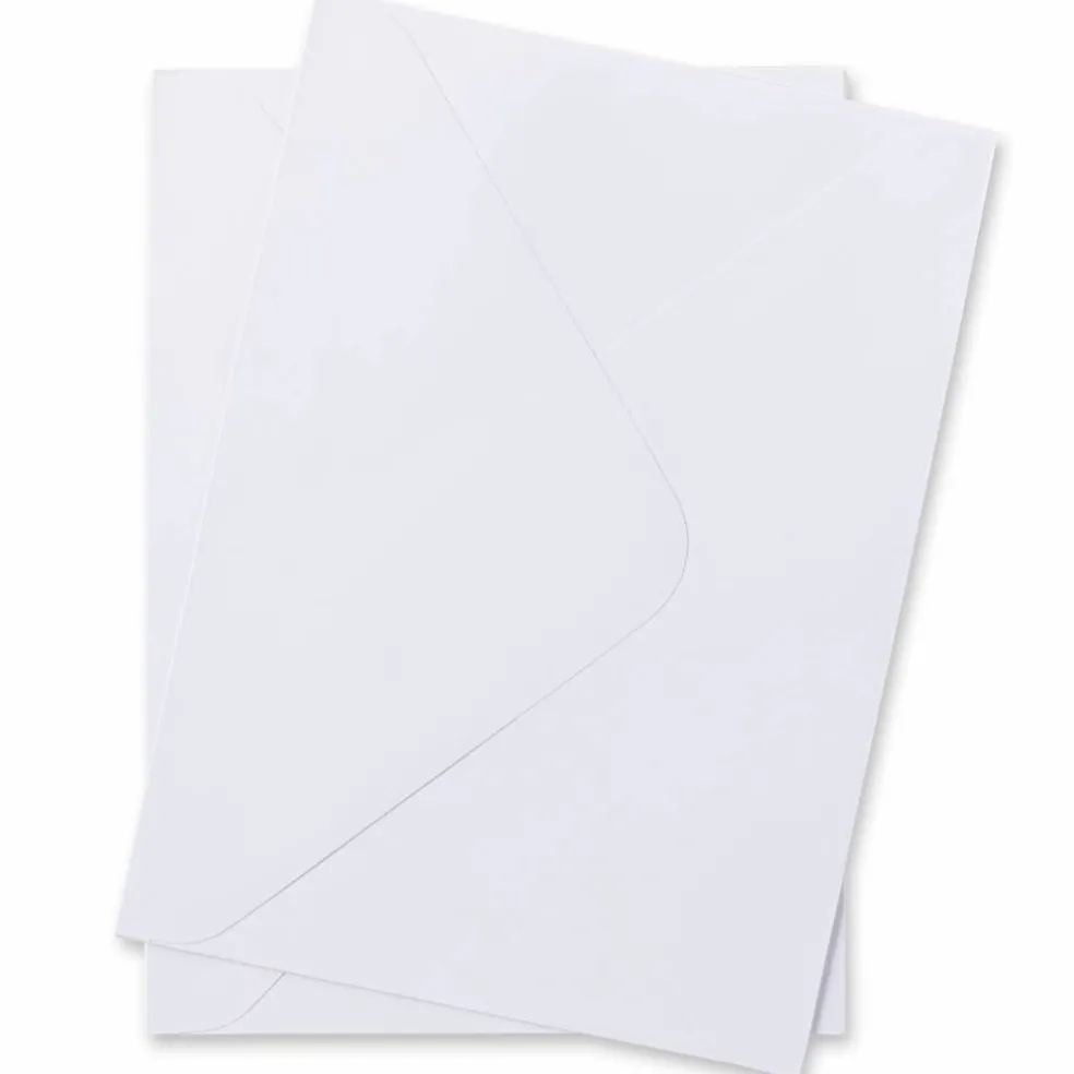 12 Packs: 50 ct. (600 total) 5.25" x 7.25" White Envelopes by Recollections™