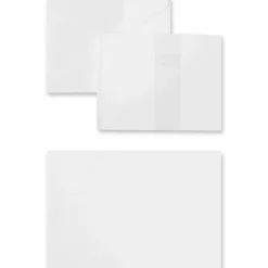 12 Packs: 50 ct. (600 total) 3.5" x 4.87" White Folded Cards & Envelopes by Recollections™