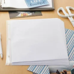 12 Packs: 10 ct. (120 total) 8.5" x 11" White Scrapbook Refill Pages by Recollectionsâ„¢