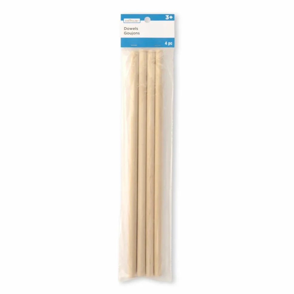 12 Packs: 4 ct. (48 total) 7/16" x 12" Wooden Dowels by Creatology™