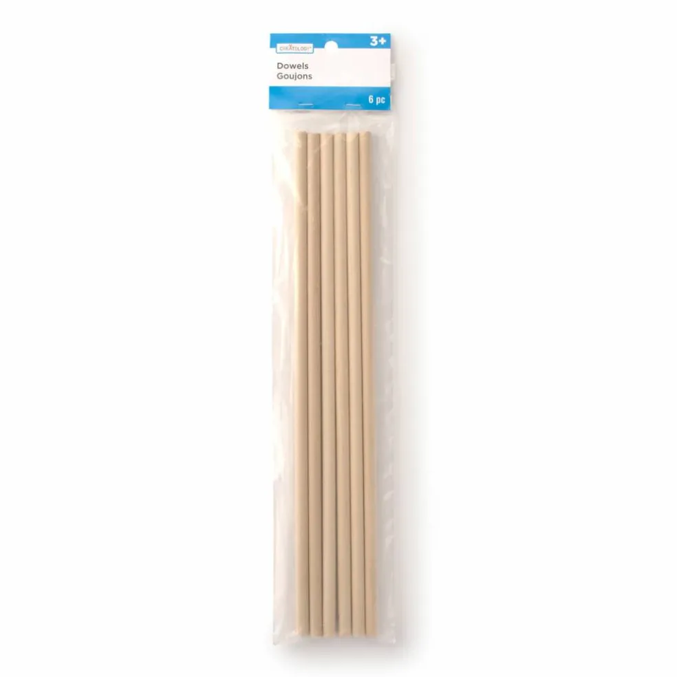 12 Packs: 6 ct. (72 total) 5/16" x 12" Wooden Dowels by Creatology™