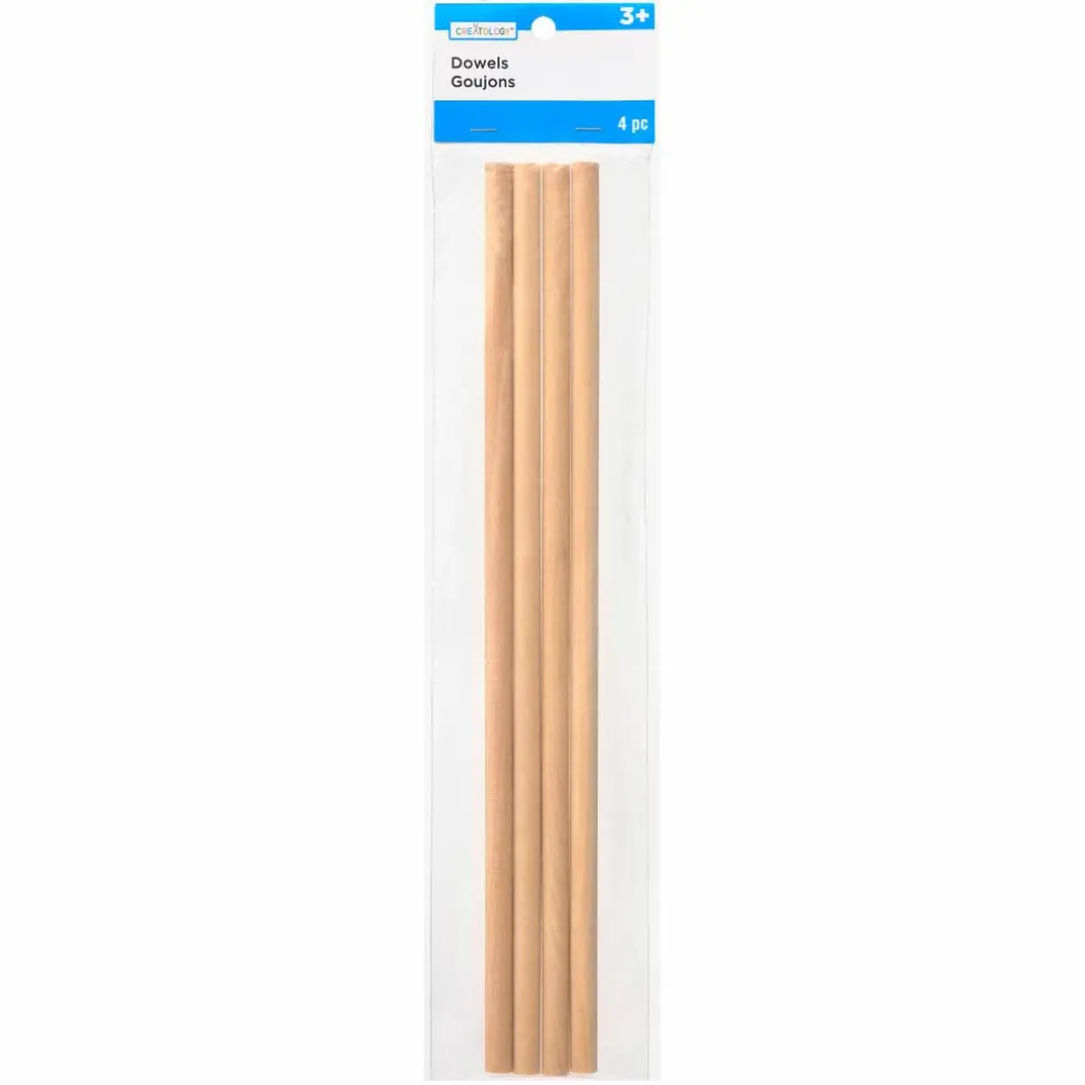 12 Packs: 4 ct. (48 total) 3/8" x 12" Wooden Dowels by Creatology™
