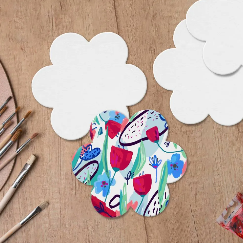 5 Pack 4" Shaped Magnetic Canvas Panels by Craft Smart™