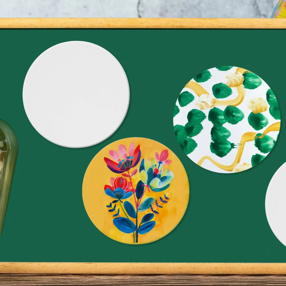 5 Pack 4" Shaped Magnetic Canvas Panels by Craft Smart™