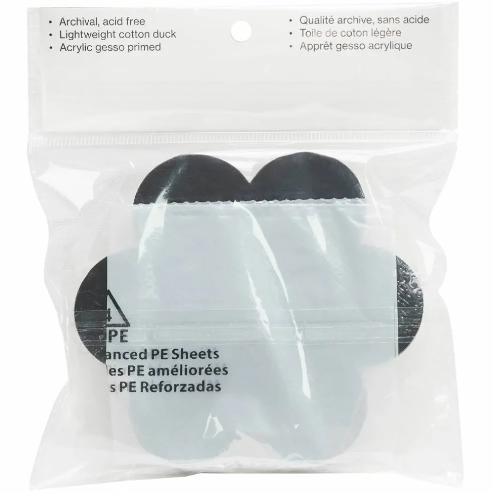 5 Pack 4" Shaped Magnetic Canvas Panels by Craft Smart™
