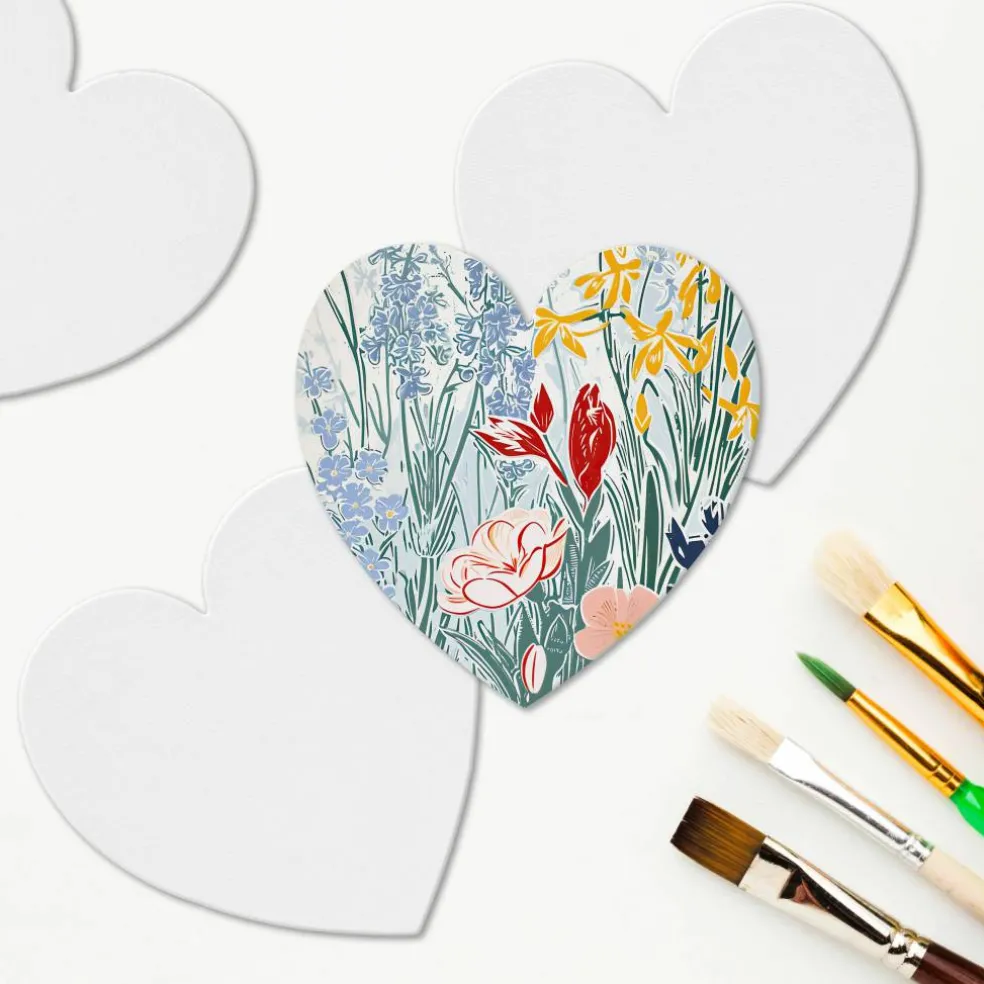 5 Pack 4" Shaped Magnetic Canvas Panels by Craft Smart™