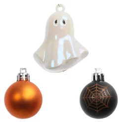 6 Pack Shatterproof Ghost & Ball Ornaments by Ashland®