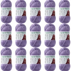 15 Pack: Silky Soft™ Yarn by Loops & Threads®