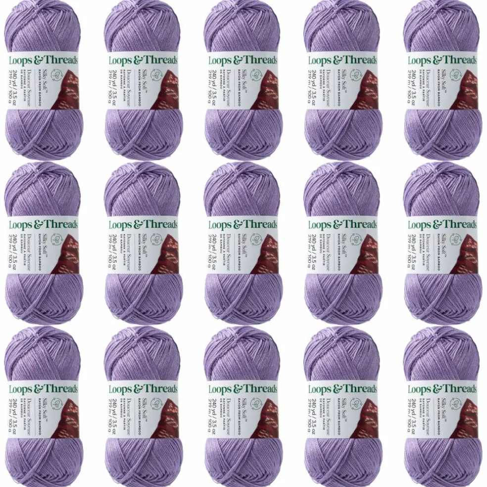 15 Pack: Silky Soft™ Yarn by Loops & Threads®