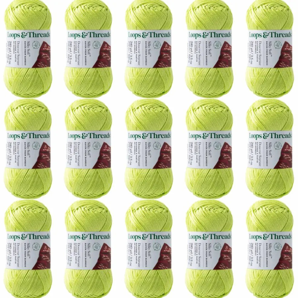 15 Pack: Silky Soft™ Yarn by Loops & Threads®