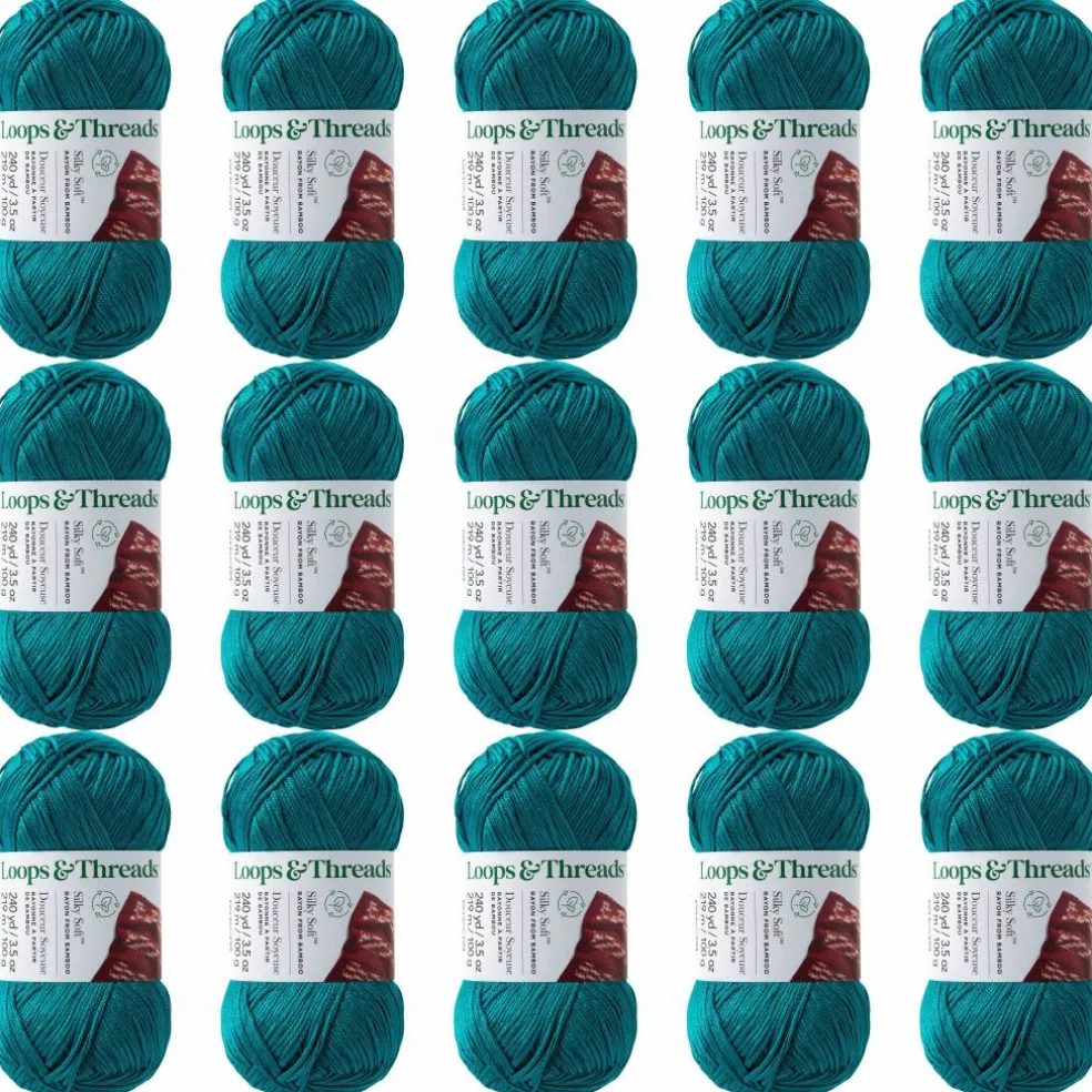 15 Pack: Silky Soft™ Yarn by Loops & Threads®