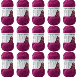 15 Pack: Silky Soft™ Yarn by Loops & Threads®