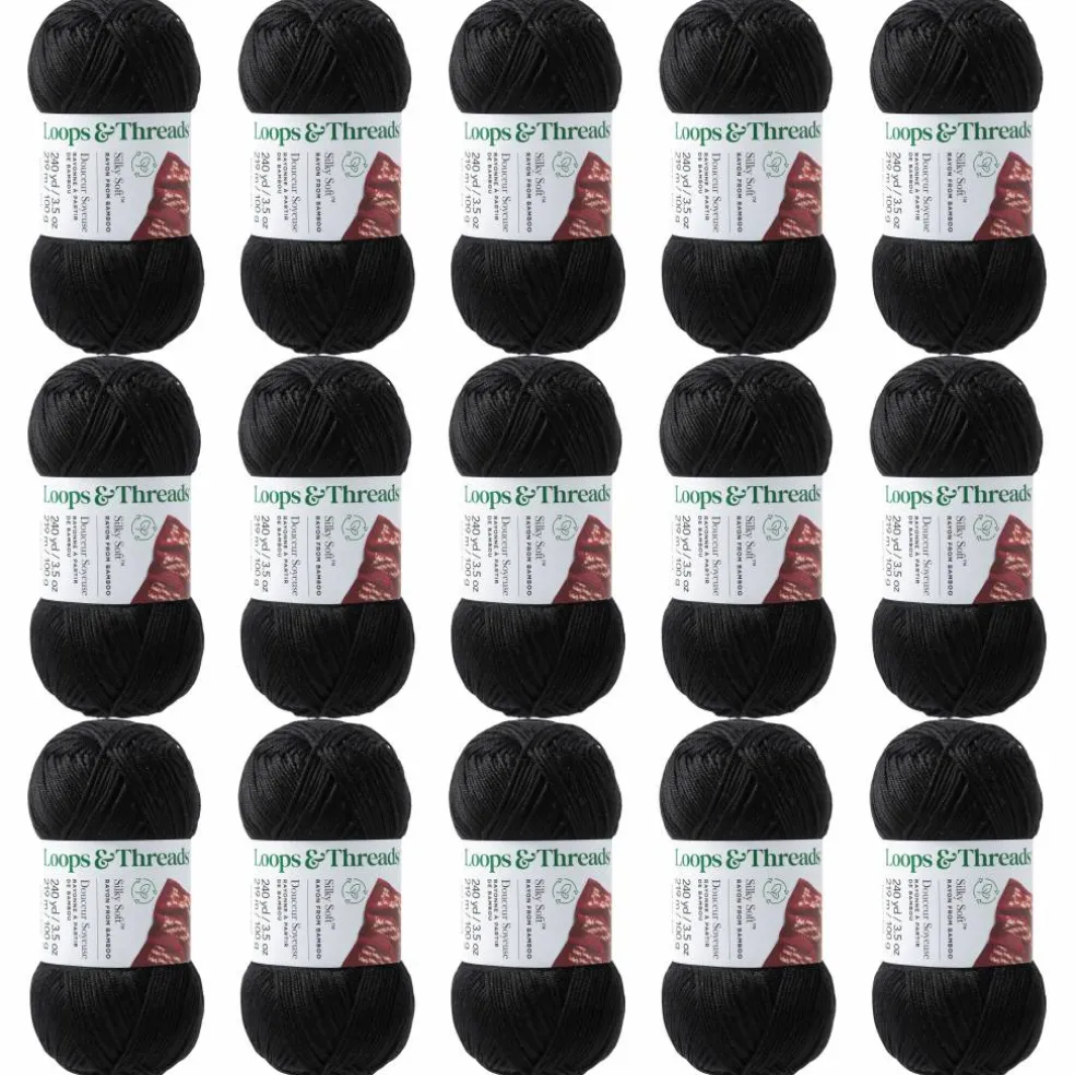 15 Pack: Silky Soft™ Yarn by Loops & Threads®