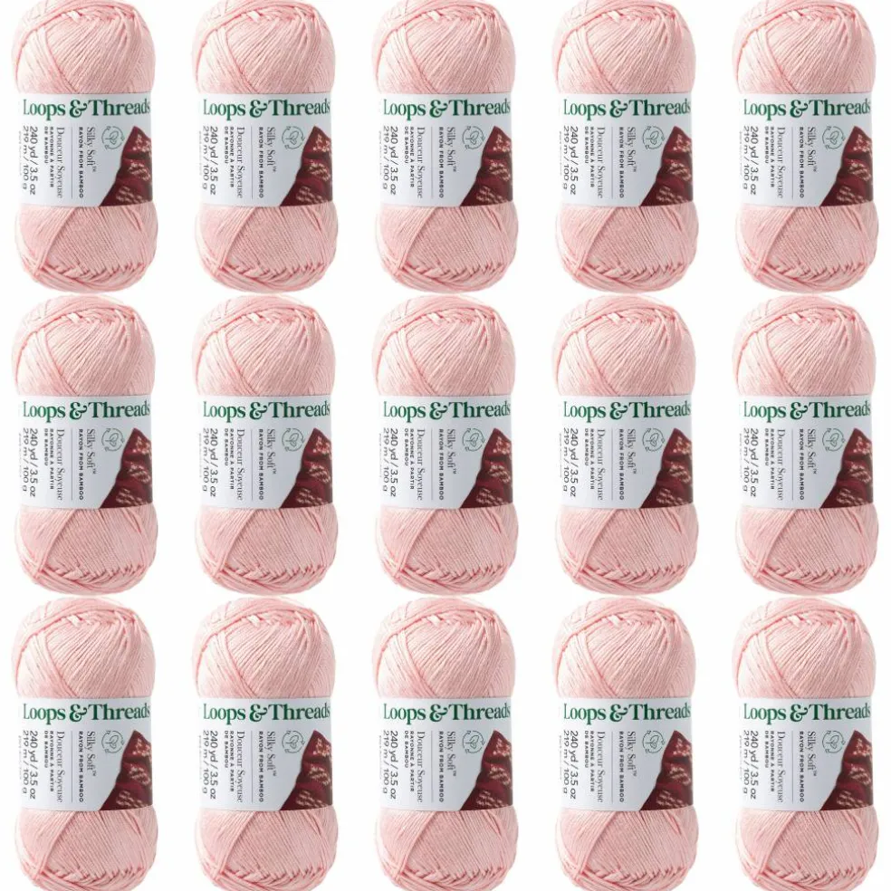 15 Pack: Silky Soft™ Yarn by Loops & Threads®