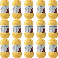 15 Pack: Silky Soft™ Yarn by Loops & Threads®