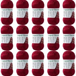 15 Pack: Silky Soft™ Yarn by Loops & Threads®