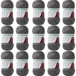 15 Pack: Silky Soft™ Yarn by Loops & Threads®