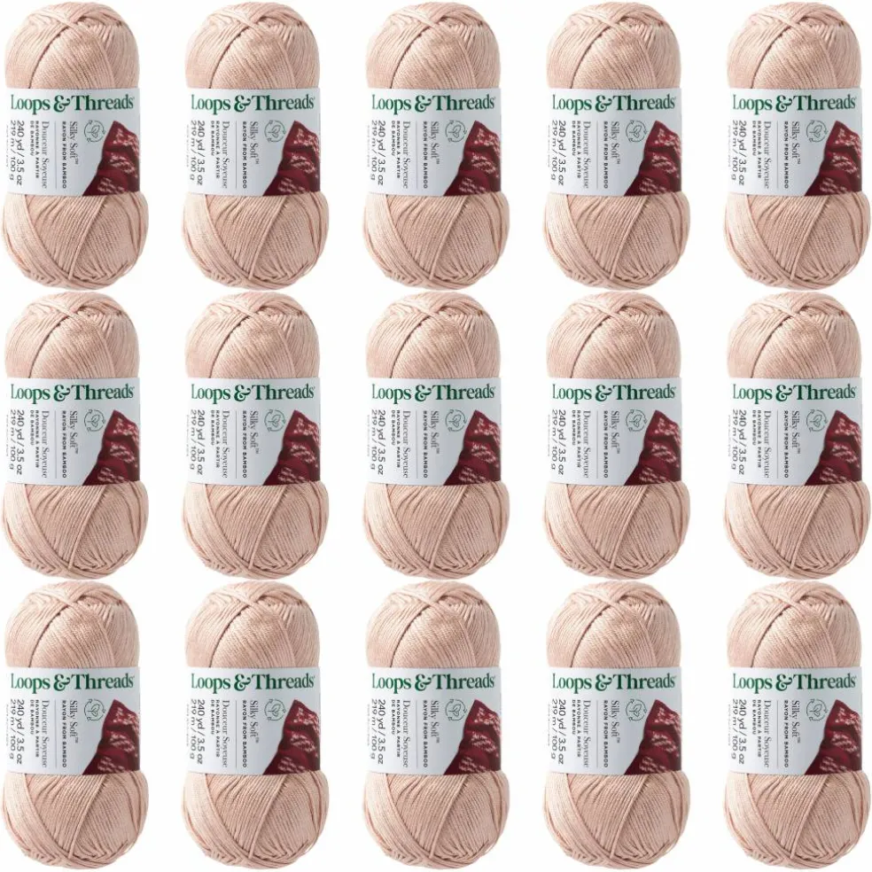 15 Pack: Silky Soft™ Yarn by Loops & Threads®