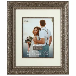 4 Pack: Silver Floral Frame with Mat, Home Collection by Studio Décor®