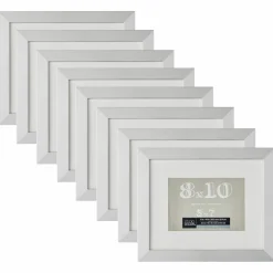 8 Pack: Silver Frame with Mat, Belmont by Studio Décor®