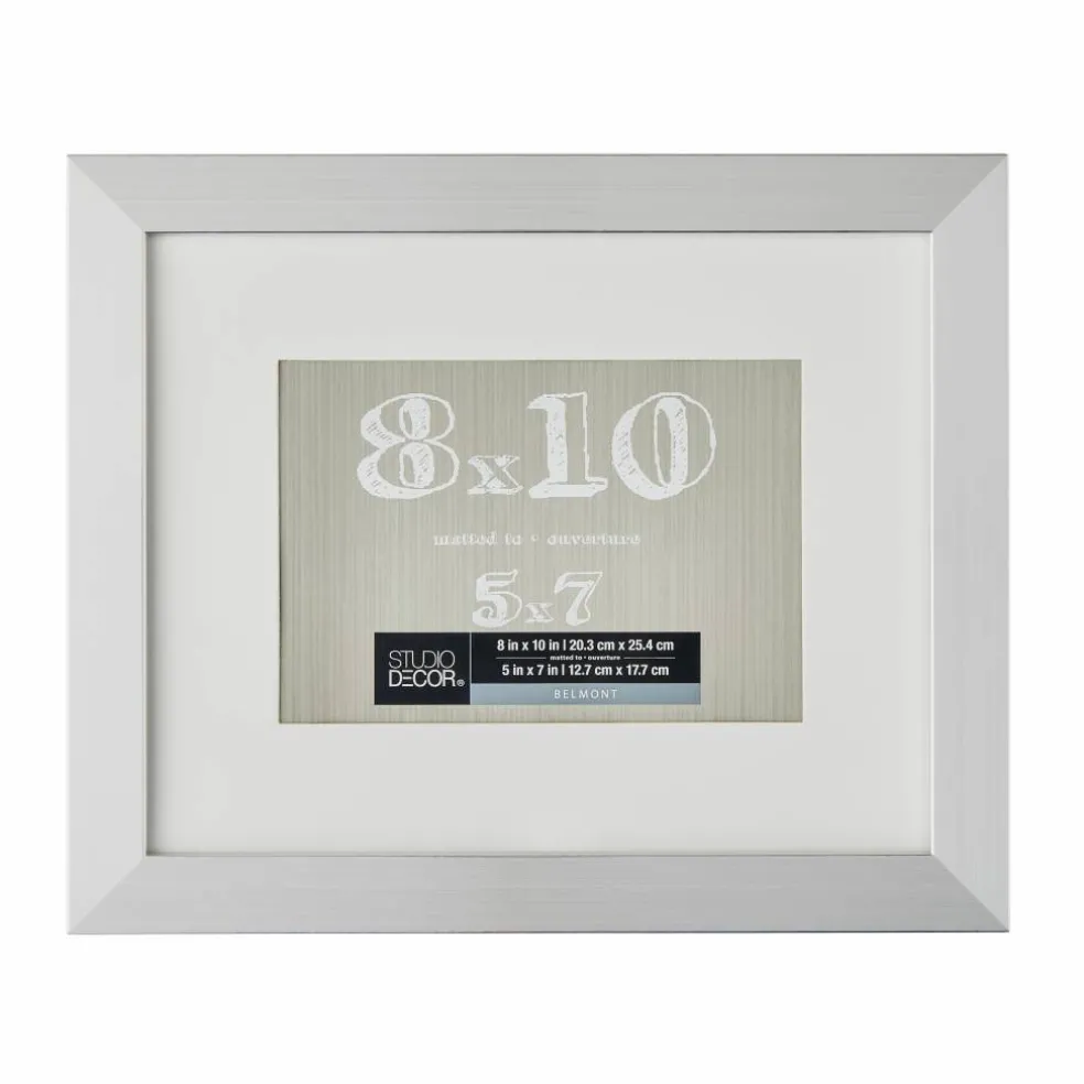 8 Pack: Silver Frame with Mat, Belmont by Studio Décor®
