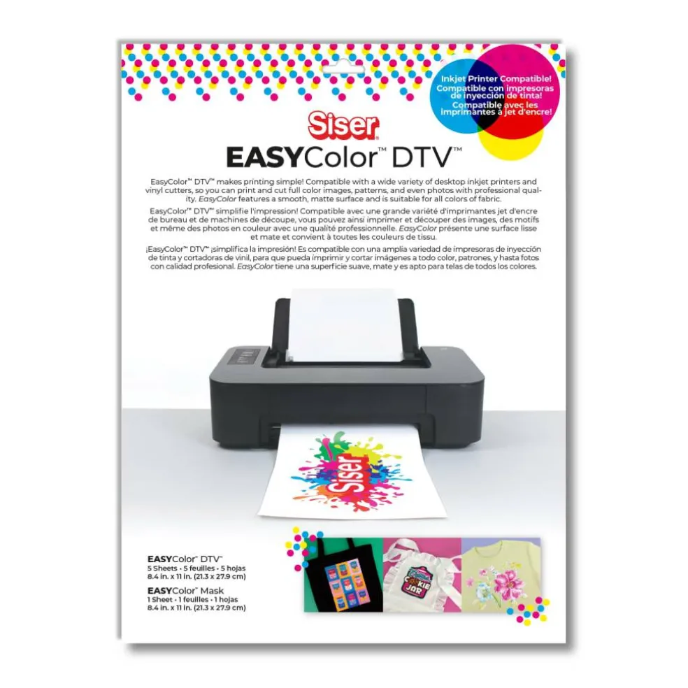 6 Pack: Siser® EasyColor™ DTV™