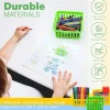 24 Pack Small Classroom Storage Baskets, Pack Bulk, Square 4.5" Sturdy Plastic Colorful Crayon & Pencil Container, Organizer Bins for Desk for Classrooms Supplies, Office, Toy Storage