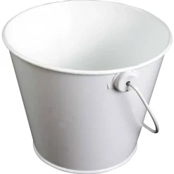 24 Pack: Small White Tin Gift Pail with Handle by Celebrate It™