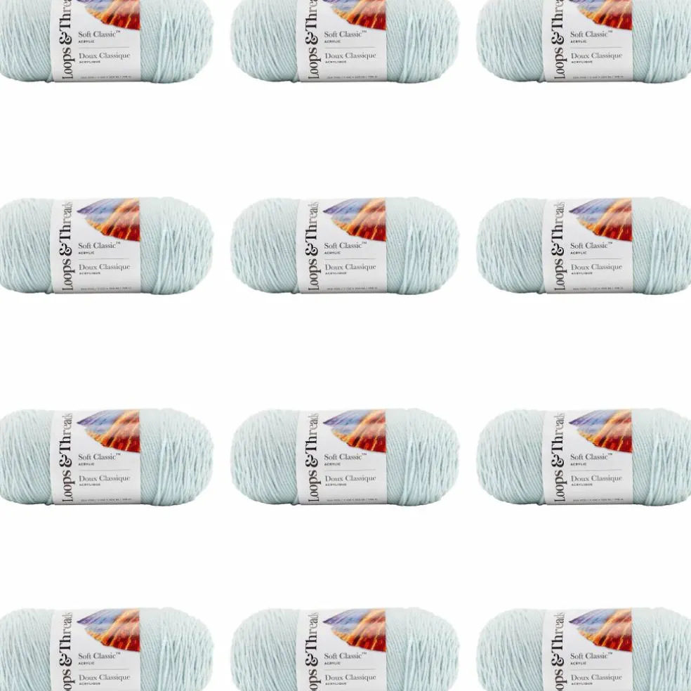 12 Pack: Soft Classic™ Solid Yarn by Loops & Threads®